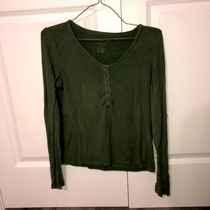 American Eagle Soft & Sexy Ribbed Long Sleeve T